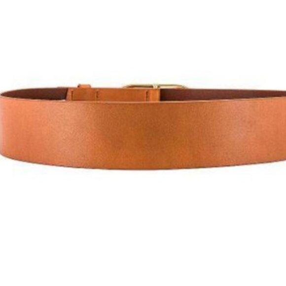 FRAME DENIM GRAND OVAL BUCKLE BELT - NATURAL - Picture 2 of 4
